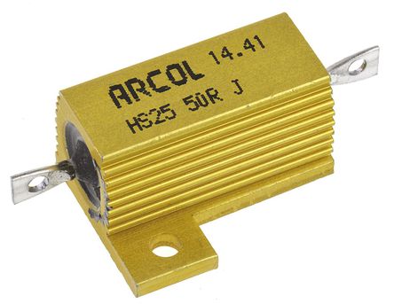 Arcol - HS25 50R J - Arcol HS25 ϵ HS25 50R J 25W 50 5%  尲װ̶ֵ, Ӷ, Ƿװ		