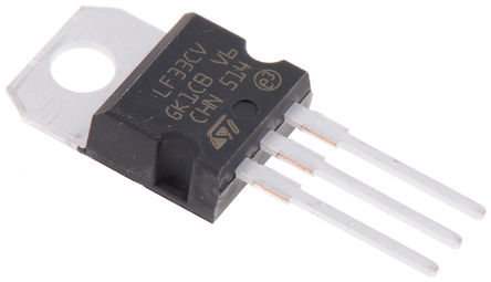 STMicroelectronics - LF33CV - STMicroelectronics LF33CV LDO ѹ, 3.3 V, 500mA, 2%ȷ, 3 TO-220װ		