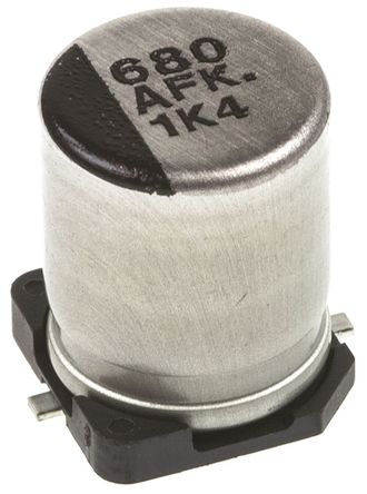 Panasonic - EEEFK1A681P - Panasonic FK SMD ϵ 10 V ֱ 680F SMD  EEEFK1A681P, 20%ݲ, +105C		