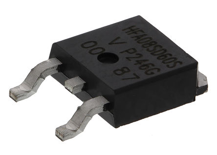 Vishay - VS-HFA08SD60SPBF - Vishay VS-HFA08SD60SPBF  , Io=8A, Vrev=600V, 55ns, 3 DPAKװ		