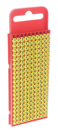 HellermannTyton - 561-05011 - HellermannTyton WIC ϵ 200װ ɫ й̶ ±ʶ 561-05011, 3mm, 5 mm, 2  2.8mmֱ, ӡ"0  9"ͼ		