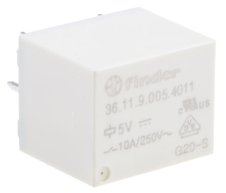 Finder - 36.11.9.005.4011 - Finder 36.11.9.005.4011 ˫ PCB װ Ǳ̵, 5V dc		