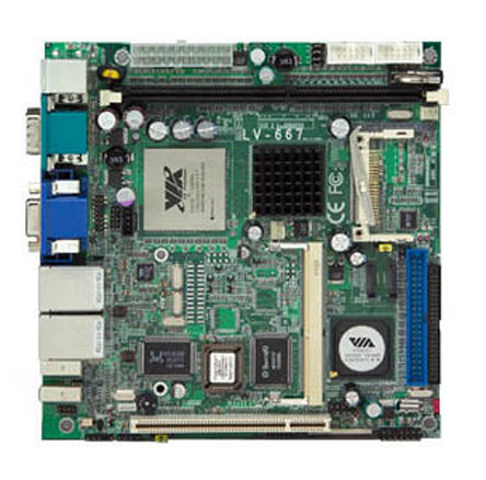 BVM - LV-667E8D-EDEN-1GB-L - VIA Eden ESP8000 1 GB , 800MHz, ֧1x DIMM DDR 洢		