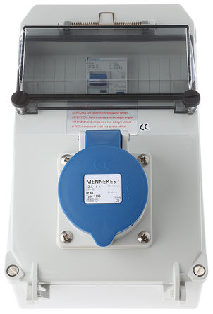 Mennekes - 24196 - Mennekes ɫ 2P+E RCD DIN 찲װ  24196, 32A, 230 V, IP44		