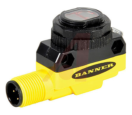 Banner - QS18VP6LVQ8 - Banner Ϊ 6.5 m LED Դ ׹ܣ  紫 QS18VP6LVQ8, PNP, 4 ŷʽٶϿ, IP67		