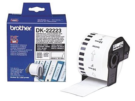 Brother - DK22223 - BROTHER DK22223 ɫ ǩӡͱǩ, QL-1050ͺŴӡ		
