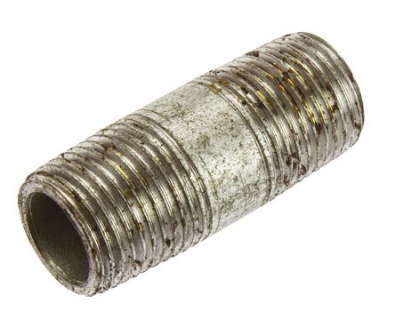 RS Pro - BARREL NIPPLE GALVANISED 1/2" - RS Pro BARREL NIPPLE GALVANISED 1/2" ɶͷ Ͳƽͷ, 1/2 in BSPT  (ͷ1), 1/2 in BSPT  (ͷ2)		