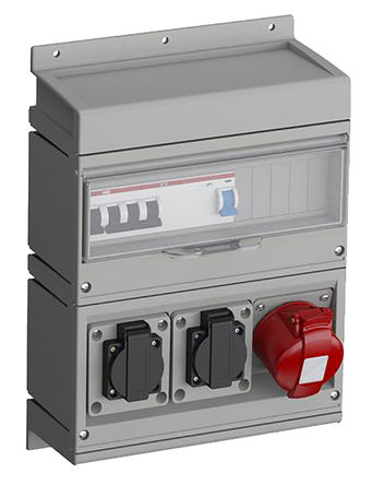 ABB - MPR16 - ABB Kombi ϵ ɫ 1x3P+N+E, 2x1P+E RCD 尲װ  2CMA168997R1000, 13 A, 16 A, 230  400 V, IP44, ෴		