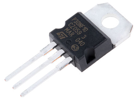 STMicroelectronics - STP30NF10 - STMicroelectronics STripFET ϵ Si N MOSFET STP30NF10, 35 A, Vds=100 V, 3 TO-220װ		