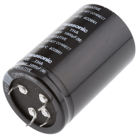 Panasonic - ECET2GA102FJ - Panasonic UP ҧʽ ϵ 400 V 1000F ͨ  ECET2GA102FJ, 20%ݲ, 166m(ֵ), +105C		