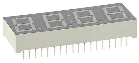 Kingbright - CC25-11CGKWA - Kingbright CC25 ϵ 4ַ 7  ɫ LED  CC25-11CGKWA, 34 mcd, ҲС, 6.2mmַ, ͨװװ		