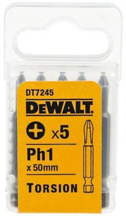 DeWALT - DT7245R-QZ - Dewalt 5װ PH1 ˿ͷ DT7245R-QZ Phillips ʮͷ		