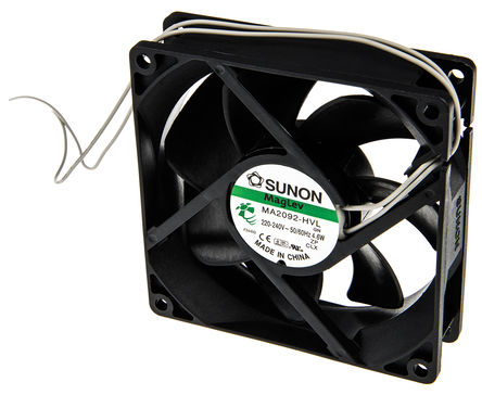 Sunon - MA2092-HVL.GN - Sunon Maglev ϵ 4.6W 220  240 V   MA2092-HVL.GN, 91.8m3/h, 3000rpm, 92 x 92 x 25mm		