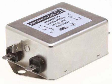 Roxburgh EMC - RES30F10 - Roxburgh EMC RES30 ϵ 10A 250 V , DC to 60Hz ̰װ RFI ˲ RES30F10, Fast-OnӶ		