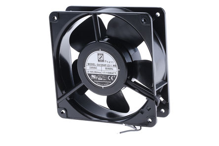 RS Pro - OA109AP-22-1WB - RS Pro OA109 ϵ 15W 230 V   OA109AP-22-1WB, 187m3/h, 3000rpm, 119.5 x 119.5 x 38.5mm		