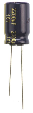 Panasonic - EEUFK1C222 - Panasonic FK  ϵ 16 V ֱ 2200F ͨ  EEUFK1C222, 20%ݲ, +105C		
