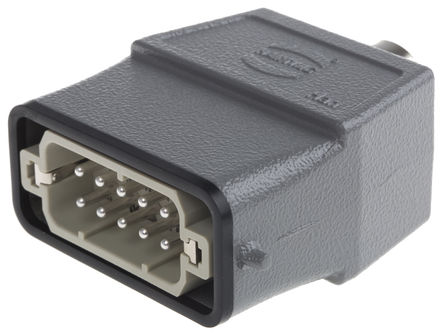 Harting - 09200100440+09200102612 - Harting Han A ϵ 10 + PE  ͷ 󸺺ɵԴ׼ ׼ 09200100440+09200102612, PG16 Ƴߴ, 16A, 250 V 		