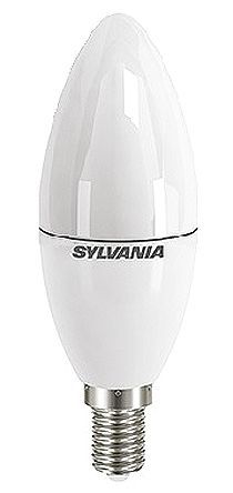 Sylvania - 26935 - Sylvania ToLEDo 系列 6.5 W 470 lm 可调光 暖白色 LED GLS 灯 26935, E14 灯座, 蜡烛形灯, 220 → 240 V (相当于 40W 白炽灯)		