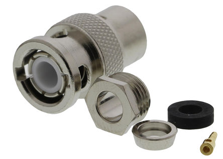 Telegartner - J01000A0608 - Telegartner 50 ֱ °װ  BNC  J01000A0608, 0  4GHz, ǯ ˽, RG58 C/U, 		