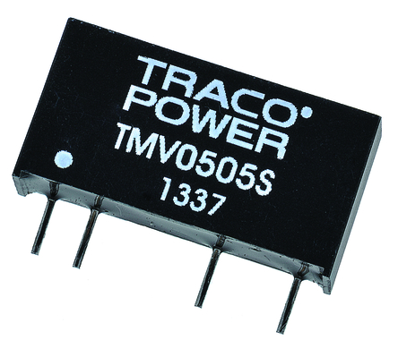 TRACOPOWER - TMV 0505S - TRACOPOWER TMV ϵ 1W ʽֱ-ֱת TMV 0505S, 4.5  5.5 V ֱ, 5V dc, 200mA, 3kV dcѹ, 71%Ч, SIP 7װ		