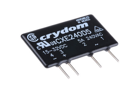 Crydom - CXE240D5 - Crydom 5 A PCBװ ̵̬ CXE240D5, SCR, 㽻л, 280 V 		