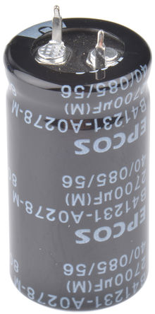 EPCOS - B41231A0278M000 - EPCOS B41231 ϵ 80 V ֱ 2700F ͨ  B41231A0278M000, 20%ݲ, +85C		