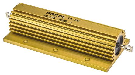 Arcol - HS150 220R J - Arcol HS150 ϵ HS150 220R J 150W 220 5%  尲װ̶ֵ, Ӷ, Ƿװ		