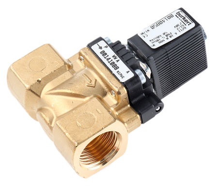 Burkert - 140850 - Burkert 6211 ϵ 2˿ ͭ ŷ 140850, 10 bar, 1/2in˿, NC, 230 V 		