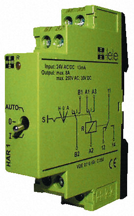 Tele - HAR1 24VAC/DC - Tele OCTO ϵ 24 V /ֱ  HAR1 24VAC/DC, 4kVѹ, DIN 찲װ		