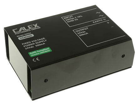Calex - 52024R - Calex ʽ ǶʽԵԴ 52024R, 216  264V ac, 24V dc, 500mA, 160 x 100 x 57mm		