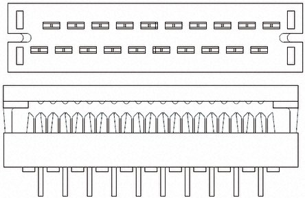 TE Connectivity - 1-1658525-0 - TE Connectivity AMP-LATCH 622 ϵ 2 24· 2.54mmھ ֱ  IDC  1-1658525-0, °װ		