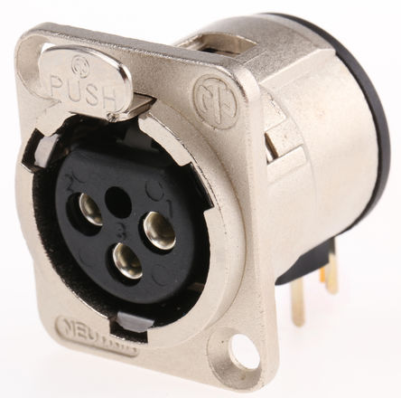 Neutrik - NC3FDH - Neutrik 3· ֱ  ӡˢ·尲װ XLR  NC3FDH, , 50 V		