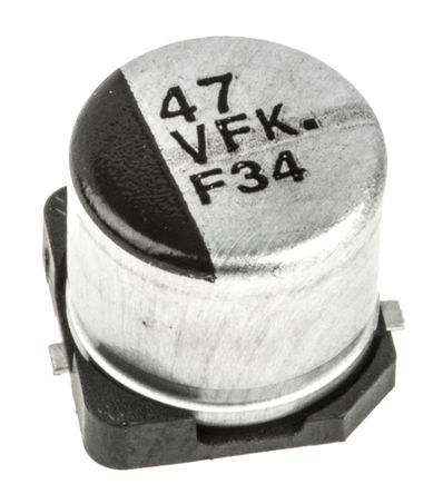 Panasonic - EEEFK1V470P - Panasonic FK SMD ϵ 35 V 47F SMD  EEEFK1V470P, 20%ݲ, 360m(ֵ), +105C, Dװ		