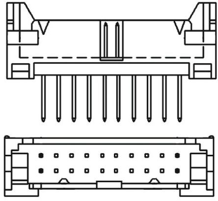 TE Connectivity - 1-1393586-3 - TE Connectivity ML ϵ 16· 2.54mmھ (2) ֱ PCB  1-1393586-3, Ӷ˽, ͨ		
