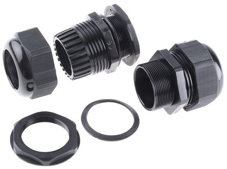 HellermannTyton - NGM40-BLK - HellermannTyton IP68 ɫ  ĸĵ¹̶ͷ NGM40-BLK, 22mm  32mmֱ, M40		