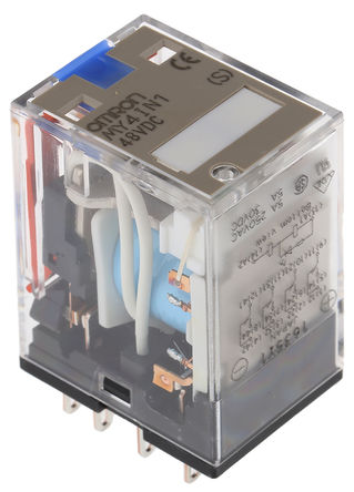 Omron - MY4IN1 DC48(S) - Omron MY4IN1 DC48(S) 4 ˫ ʽ Ǳ̵, 5 A, 48V dc		