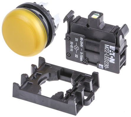 Eaton - M22-L-Y+M22-A+M22-LED230-W - Eaton M22 ϵ 22.5mm IP69K ɫ Ƶͷ M22-L-Y+M22-A+M22-LED230-W, Ƕʽװ桢氲װ		