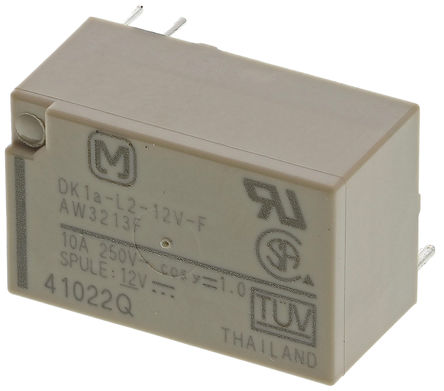 Panasonic - DK1AL212 - Panasonic DK1AL212  PCB װ ̵, 10 A, 12V dc, ڵԴӦ		