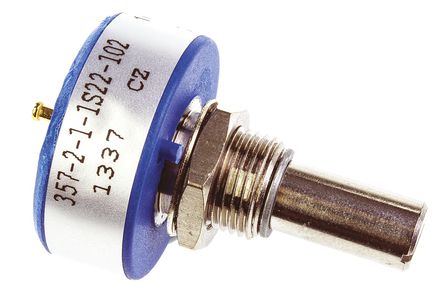 Vishay - 357B2102MAB251S22 - Vishay 357 ϵ 1k ±20%  ϵλ 357B2102MAB251S22, 1W, 6.35 mm ֱ, ±600ppm/°C, 尲װ		