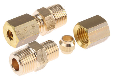 Legris - 0105 04 10 - Legris 4mm x 1/8 in BSPT  ֱ ͷ ͭ׽ͷ 0105 04 10		