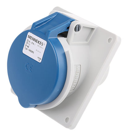 Mennekes - 1492 - Mennekes ɫ 3P ҵԴ 20  尲װ  1492, 32A, 230 V, IP44		