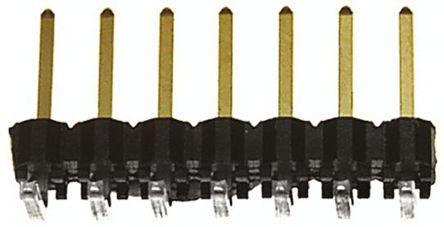 Samtec - TSW-107-08-L-S-RA - Samtec TSW ϵ 7· 2.54mmھ (1) ֱ Ź TSW-107-08-L-S-RA, Ӷ˽, 7.6A, ͨ		