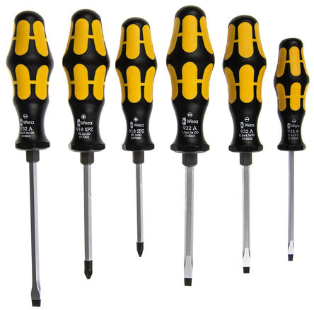 Wera - 05018287001 932/918/6 - Wera 6װ  Pozidriv ͷһ ˿׼ 05018287001 932/918/6		