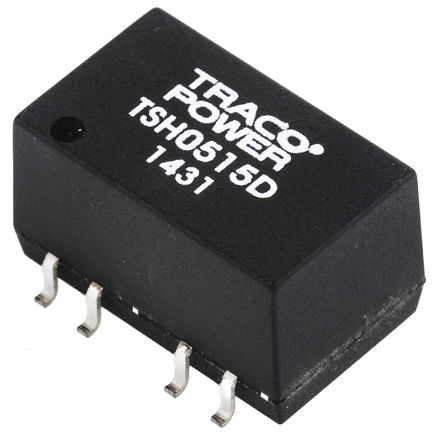 TRACOPOWER - TSH 0515D - TRACOPOWER TSH ϵ 2W ʽֱ-ֱת TSH 0515D, 4.5  5.5 V ֱ, 15V dc, 65mA, 1kV dcѹ, SOICװ		