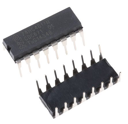 NXP - 74HC4017N - NXP 10λ   74HC4017N, ʮ, , 4.5  5.5 VԴ, 16 PDIPװ		