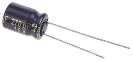 Panasonic - EEUFC1C271 - Panasonic FC  ϵ 16 V ֱ 270F ͨ  EEUFC1C271, 20%ݲ, 117m(ֵ), +105C		