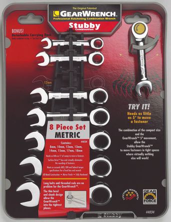 Gear Wrench - SRS44034C - Gear Wrench SRS44034C 8 ְװ, ں810121314151718 mm		