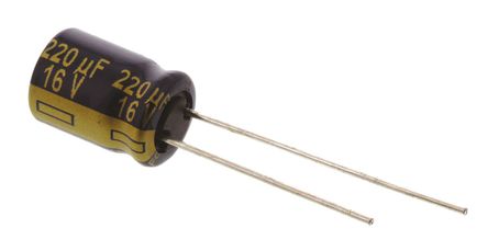 Panasonic - EEUFC1C221 - Panasonic FC  ϵ 16 V ֱ 220F ͨ  EEUFC1C221, 20%ݲ, 117m(ֵ), +105C		