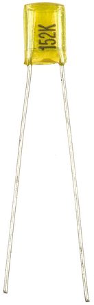 Nichicon - QYX1H152KTP - Nichicon YX ϵ 1.5nF  PET Ĥ Ĥ QYX1H152KTP, 10%ݲ, 50 V ֱ		