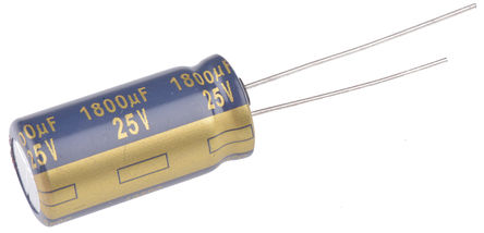 Panasonic - EEUFK1E182 - Panasonic FK  ϵ 25 V ֱ 1800F ͨ  EEUFK1E182, 20%ݲ, +105C		